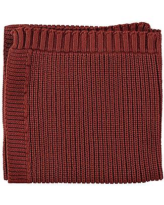 Petit Oh! Claudia Knitted Blanket - Tierra - 70x70cm - 100% Cachemire Muslin Swaddle
