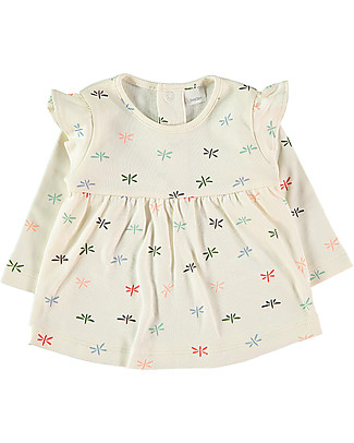 Petit Oh! Dani Long Sleeve T-Shirt - Frase Multicolor - 100% Pima Cotton Long Sleeves Tops