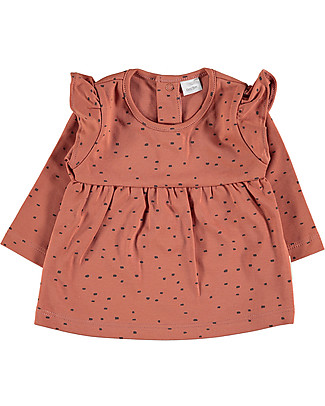 Petit Oh! Dani Long-Sleeved T-shirt - Pin Terra - 100% Pima Cotton Dresses