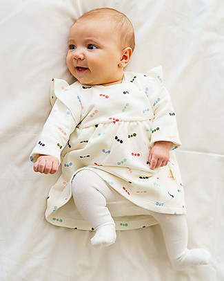 Petit Oh! Deby Long Sleeve Dress - Gus Multicolor - 100% Flannel Cotton Dresses_