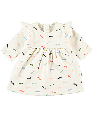 Petit Oh! Deby Long Sleeve Dress - Gus Multicolor - 100% Flannel Cotton Dresses_