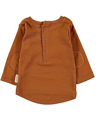 Petit Oh! Eli Long Sleeved T-Shirt - Almond - 100% Pima Rib Cotton Long Sleeves Tops