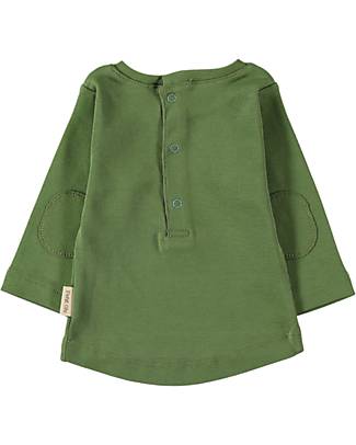 Petit Oh! Eli Long Sleeved T-Shirt - Khaki - 100% Pima Rib Cotton Long Sleeves Tops