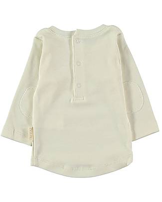 Petit Oh! Eli Long Sleeved T-Shirt - Vainilla - 100% Pima Rib Cotton Long Sleeves Tops