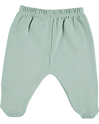 Petit Oh! Footed Pant - Aqua - 100% Pima Cotton Trousers