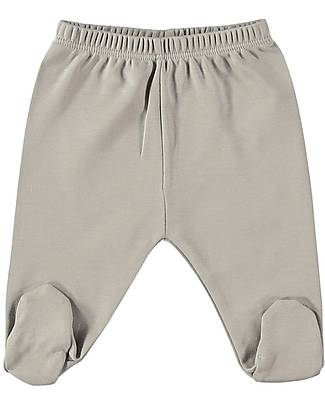 Petit Oh! Footed Pant - Grey - 100% Pima Cotton Trousers