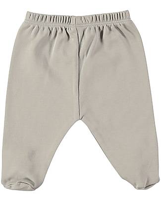 Petit Oh! Footed Pant - Grey - 100% Pima Cotton Trousers