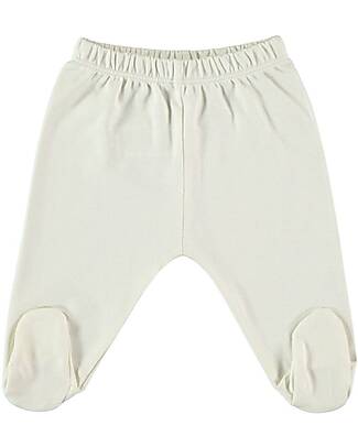 Petit Oh! Footed Pants - Vainilla - Pima Cotton Trousers