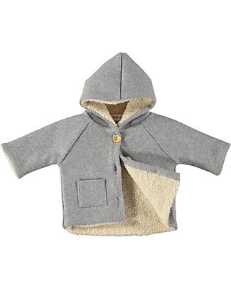 Petit Oh! Hans Coat - Grey - Cotton Fleece and Terry Jackets