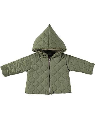 Petit Oh! Harry Jacket - Khaki - Cotton and Terry - Zip Closure Jackets