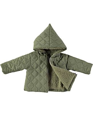 Petit Oh! Harry Jacket - Khaki - Cotton and Terry - Zip Closure Jackets