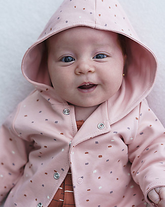 Petit Oh! Hooded and Reversible Amara Jacket - Rose - Pima Cotton Cardigans