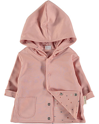 Petit Oh! Hooded and Reversible Amara Jacket - Rose - Pima Cotton Cardigans