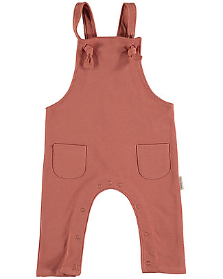 Petit Oh! Lilo Overall - Terracotta - Flannel Cotton Dungarees
