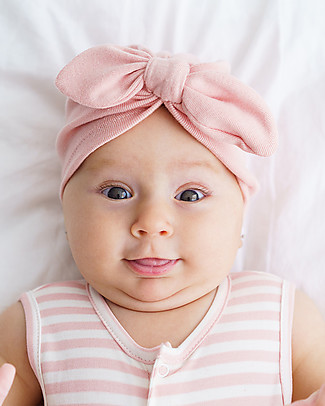 Petit Oh! Lisa Turban - Rose - Pima Cotton Hair Accessories