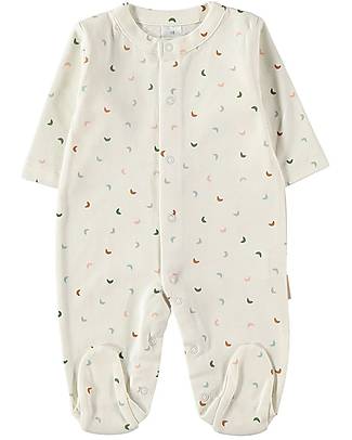 Petit Oh! Long Sleeved Pyjama - Minimoon Multicolor - Pima Cotton Pyjamas
