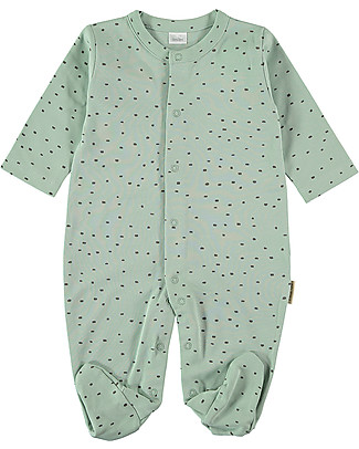 Petit Oh! Long Sleeved Pyjama - Pin Aqua - Pima Cotton Pyjamas