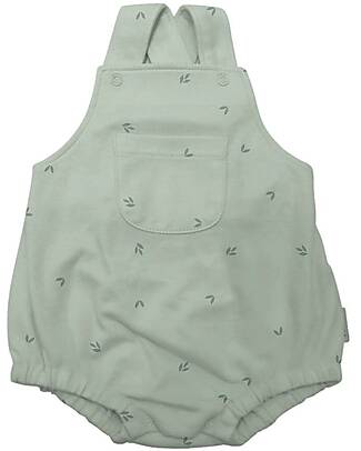 Petit Oh! Marco Overall - Laurel Aqua - Pima Cotton Short Rompers