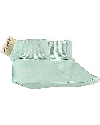 Petit Oh! Newborn Booties - Aqua - Pima Cotton Shoes