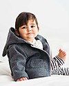 Petit Oh! Noni Fleece Coat - Iron - 100% Cotton Flannel Jackets