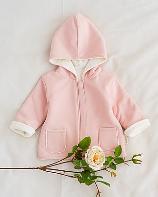 Petit Oh! Noni Fleece Coat - Rose - 100% Cotton Flannel Jackets