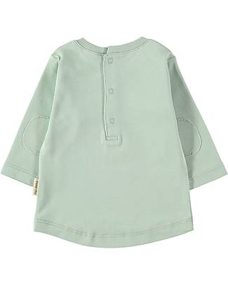 Petit Oh! Pau Long Sleeved T-Shirt - Infinito Aqua - 100% Pima Cotton Long Sleeves Tops