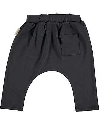 Petit Oh! Pepper Pant with Rubber Band - Iron - Pima Cotton Trousers