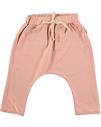 Petit Oh! Pepper Pant with Rubber Band - Rose - Pima Cotton Trousers