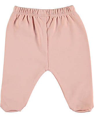 Petit Oh! Polaina Footed Pant - Rose - 100% Pima Cotton Trousers
