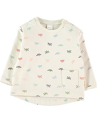 Petit Oh! Sebas Sweatshirt - Fly Multicolor - 100% Flannel Cotton Sweatshirts