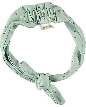 Petit Oh! Sena Girl Headband - Aqua Sprinkles - Pima Cotton Hair Accessories