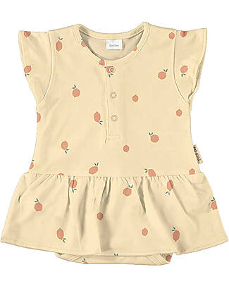 Petit Oh! Short Sleeve Nala Dress Nala with Nappy Cover - Citric Yellow - Pima Cotton Dresses_
