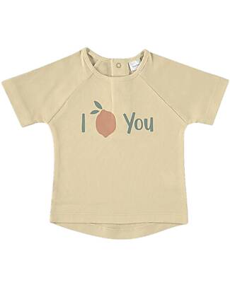 Petit Oh! Short Sleeves Kate Shirt - Love You Yellow - Pima Cotton T-shirts