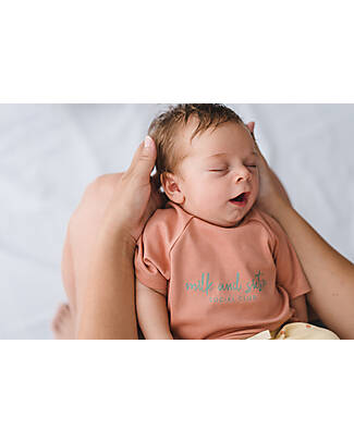 Petit Oh! Short Sleeves Kate Shirt - Milk&Siesta Apricot - Pima Cotton T-shirts