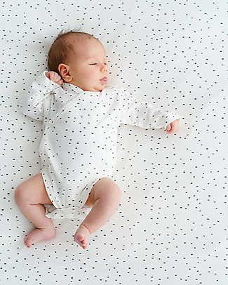 Petit Oh! Side Snap Body with Long Sleeves - Pin Iron - 100% Pima Cotton Long Sleeves Bodies