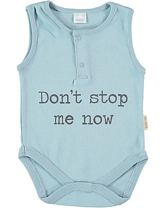 Petit Oh! Sleeveless Body Patu - Don't Stop me Now - Pima Cotton Short Sleeves Bodies