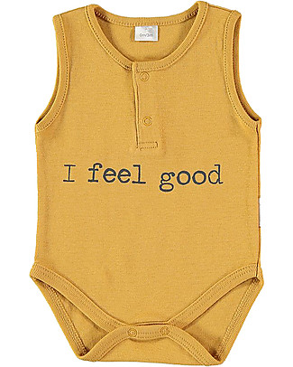 Petit Oh! Sleeveless Body Patu - I Feel Good - Pima Cotton Short Sleeves Bodies