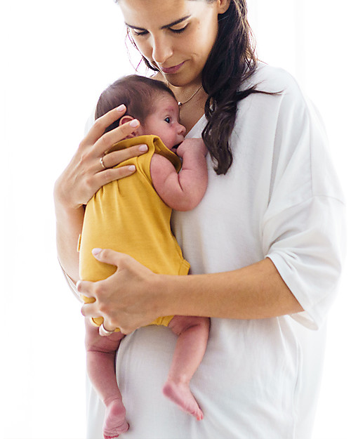 Petit Oh! Sleeveless Body Patu - I Feel Good - Pima Cotton Short Sleeves Bodies