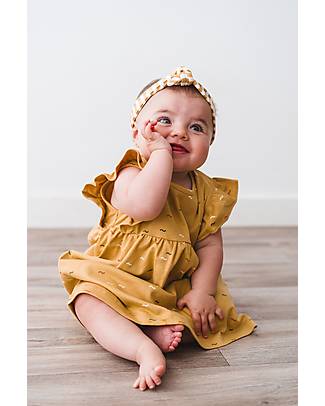 Petit Oh! Sleeveless Isa Dress - Wave Ambar - Pima Cotton - with Nappy Cover in Case of Need! Dresses_