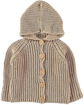 Petit Oh! Ventu Coat - Camel - Cotton and Cachemire Cardigans