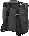 Petunia Pickle Bottom Cinch Convertible Backpack - Dark Grey - Versatile and Clever in Matte Leatherette Changing Backpack
