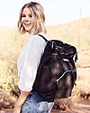 Petunia Pickle Bottom Cinch Convertible Backpack - Dark Grey - Versatile and Clever in Matte Leatherette Changing Backpack