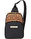 Petunia Pickle Bottom Criss Cross Sling Bag - Leopard - Roomy and Versatile Cross Strap Diaper Changing Bags