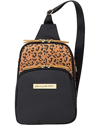 Petunia Pickle Bottom Criss Cross Sling Bag - Leopard - Roomy and Versatile Cross Strap Large Backpacks