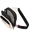 Petunia Pickle Bottom Criss Cross Sling Bag - White and Black - Roomy and Versatile Cross Strap Diaper Changing Bags