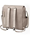 Petunia Pickle Bottom Diaper Boxy Backpack - Grey Leatherette - Includes Foldable Changing Mat Changing Backpack