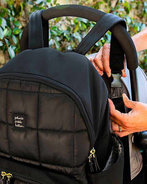 Petunia Pickle Bottom DISTRICT Backpack - Shadow - An Ultra-Lightweight 5-Piece Set Equipped for Functionality Versatility and Modern Style Changing Backpack