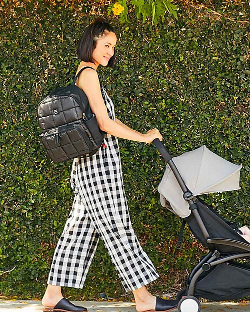 Petunia Pickle Bottom DISTRICT Backpack - Shadow - An Ultra-Lightweight 5-Piece Set Equipped for Functionality Versatility and Modern Style Changing Backpack