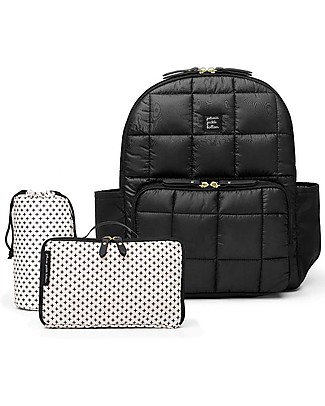 Petunia Pickle Bottom DISTRICT Backpack - Shadow - An Ultra-Lightweight 5-Piece Set Equipped for Functionality Versatility and Modern Style Diaper Changing Bags & Accessories