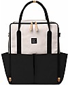 Petunia Pickle Bottom Inter-Mix Slope Backpack - White and Black - Backpack/Tote for Diapers and Everything you Need for your Baby! Changing Backpack
